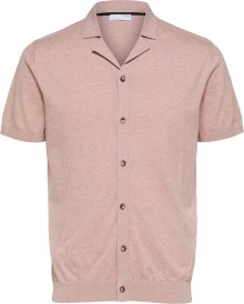 Košile Selected Homme růžový melír