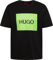 Tričko \'Dulive\' HUGO svítivě zelená / černá