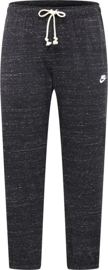 Kalhoty Nike Sportswear černý melír / bílá