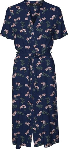 Letní šaty \'Vica\' Vero Moda námořnická modř / khaki / růžová
