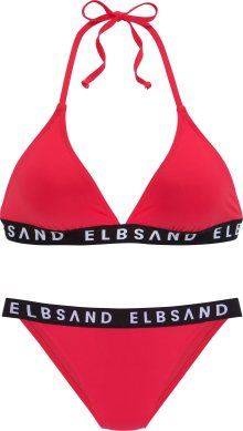 Bikiny Elbsand červená / černá / bílá