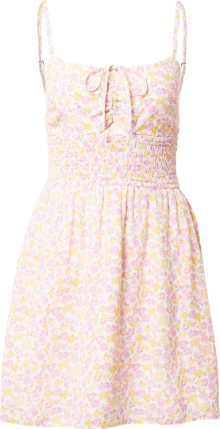 Letní šaty Hollister šeříková / oranžová / pink / bílá