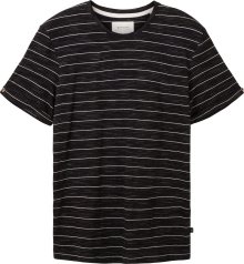 Tričko Tom Tailor černá / bílá