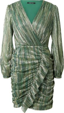 Koktejlové šaty SWING námořnická modř / khaki / tmavě zelená / stříbrná