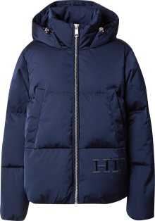 Zimní bunda Tommy Hilfiger námořnická modř / krvavě červená / bílá