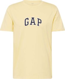 Tričko GAP marine modrá / pastelově žlutá