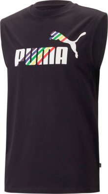 Funkční tričko Puma trávově zelená / tmavě fialová / černá / bílá