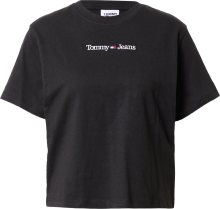 Tričko \'Serif Linear\' Tommy Jeans námořnická modř / ohnivá červená / černá / bílá