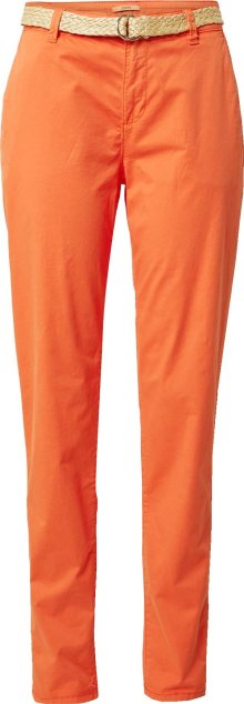 Chino kalhoty Esprit tmavě oranžová