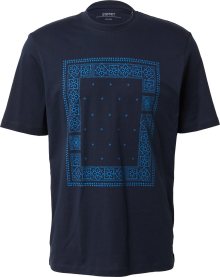 Tričko Esprit modrá / námořnická modř