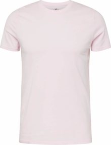 Tričko Hollister pastelově růžová