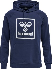 Sportovní mikina Hummel tmavě modrá / bílá