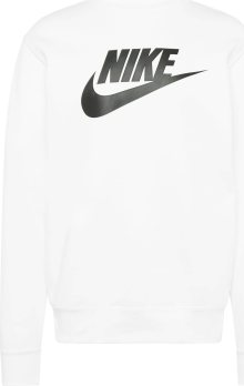 Sportovní mikina Nike černá / bílá