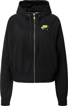 Mikina Nike Sportswear svítivě zelená / černá