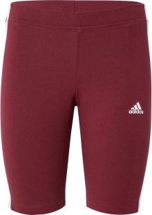 Sportovní kalhoty \'Essentials\' ADIDAS SPORTSWEAR tmavě červená / bílá