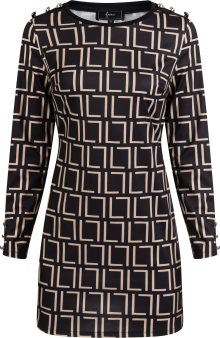Šaty faina béžová / černá