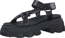 Páskové sandály marco tozzi černá