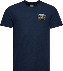 Tričko Superdry marine modrá / žlutá / černá / bílá