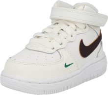 Tenisky \'Force 1\' Nike Sportswear krémová / trávově zelená / černá / bílá