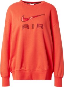 Mikina \'Air\' Nike Sportswear hnědá / světle červená