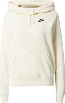 Mikina Nike Sportswear černá / přírodní bílá