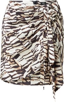 Sukně \'LIZZIE\' River Island krémová / hnědá / černá