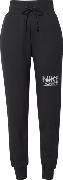 Kalhoty Nike Sportswear černá / bílá