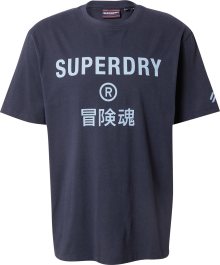 Tričko Superdry námořnická modř / světlemodrá