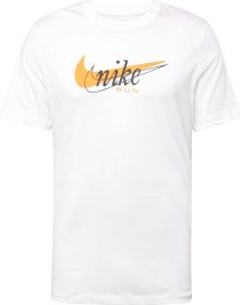 Funkční tričko Nike oranžová / černá / bílá