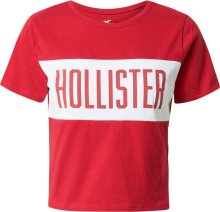 Tričko Hollister červená / bílá