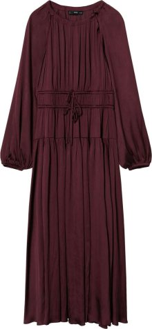 Šaty \'Vera\' Mango vínově červená