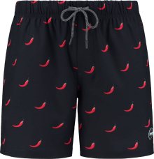 Plavecké šortky \'chili pepper 4-way stretch\' Shiwi červená / černá / bílá