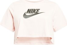 Funkční tričko Nike Sportswear růžová / černá