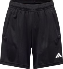 Sportovní kalhoty \'Train Essentials Seasonal Camo\' adidas performance černá / bílá