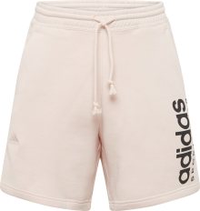 Sportovní kalhoty \'All Szn Fleece Graphic\' ADIDAS SPORTSWEAR pastelově růžová / černá