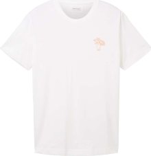 Tričko Tom Tailor oranžová / bílá