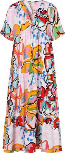 Šaty \'NANARO\' TATUUM modrá / žlutá / pink / červená