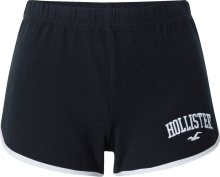 Kalhoty Hollister černá / bílá