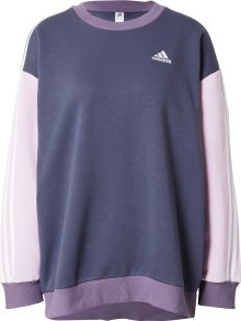 Sportovní mikina \'Essentials 3-Stripes Fleece\' ADIDAS SPORTSWEAR námořnická modř / pastelová fialová / tmavě fialová