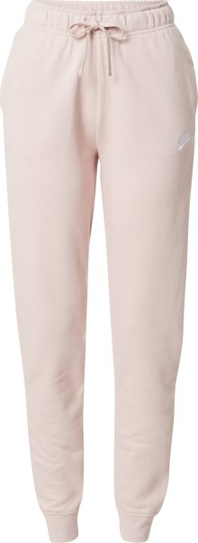 Kalhoty Nike Sportswear pastelově růžová / bílá