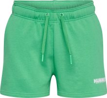Sportovní kalhoty Hummel zelená / bílá