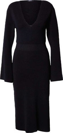 Úpletové šaty \'Anja\' Gina Tricot černá