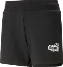 Sportovní kalhoty \'FLOWER POWER 4\"\' Puma světle šedá / černá / bílá