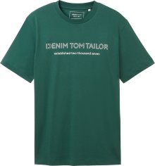 Tričko Tom Tailor Denim jedle / bílá