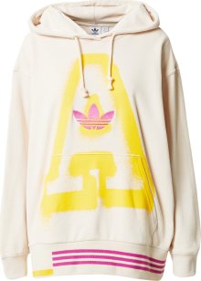 Mikina \'A Graphic\' adidas Originals žlutá / pink / barva bílé vlny