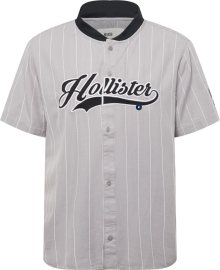 Košile Hollister šedá / černá / bílá