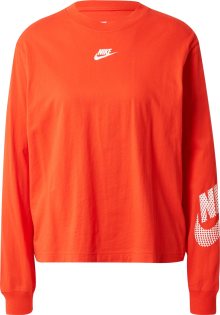 Mikina Nike Sportswear červená / bílá