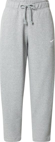 Kalhoty Nike Sportswear šedý melír / bílá