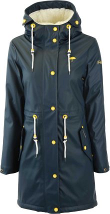 Funkční kabát Schmuddelwedda marine modrá / zlatě žlutá / bílá