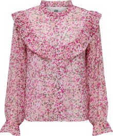 Halenka \'VIOLA\' JDY šedá / fuchsiová / růžová / bílá